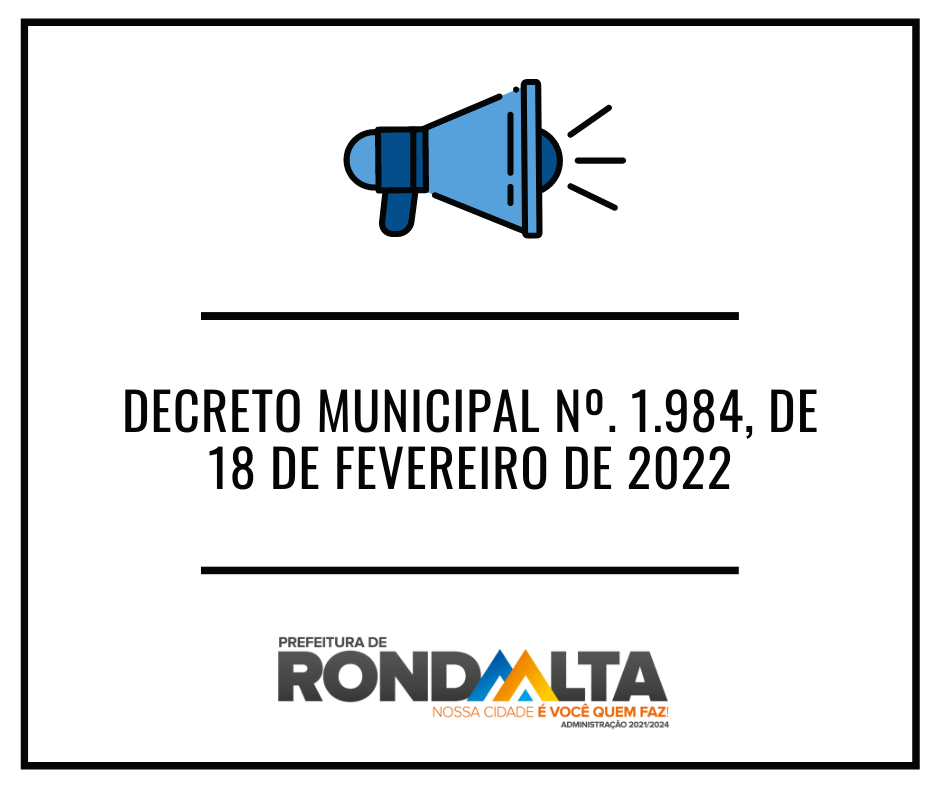 DECRETO MUNICIPAL Nº. 1.984